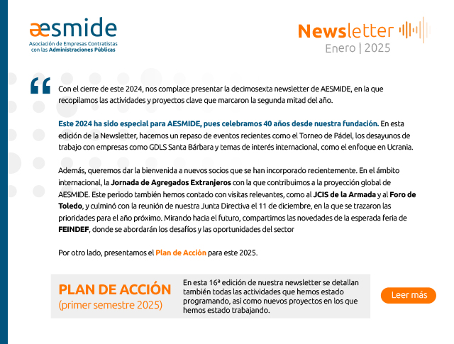 Aesmide: Newsletter Enero 2025