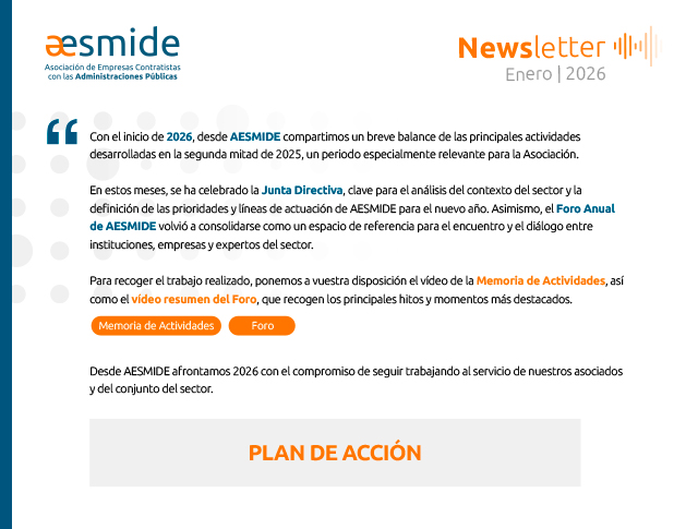 Aesmide: Newsletter Enero 2026