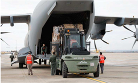 Defensa envía 20.000 kilos de equipos de protección individual y material sanitario a Ucrania